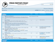 Tablet Screenshot of forum.pirati.cz